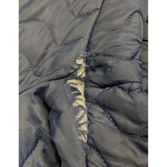 VINTAGE 70'S BLUE QUILTED INSULATED COVERALL SNOWSUIT - Picture 11 of 11
